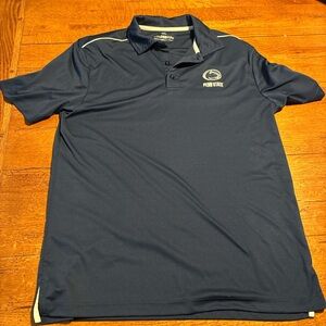 Penn State Colosseum Dark Blue Polo Shirt with White Accents